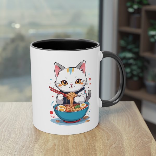 Kawaii Katze mit Ramen - Die Anime-Tasse mit Katzenmotiv