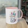 Magische Katzen-Einhorn Tasse - Keramik Tasse mit Einhornkatze Design