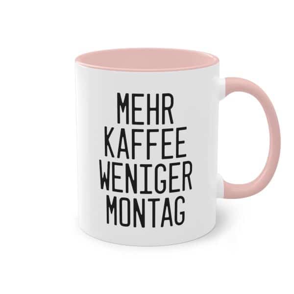 Mehr Kaffee, weniger Montag - Die motivierende Kaffeetasse