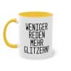 Weniger reden, mehr glitzern! - Die inspirierende Glitzertasse