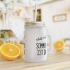 Mason Jar Trinkglas "Chill mal! Sommer ist da"