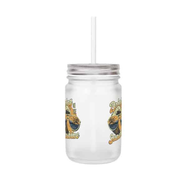 Mason Jar Trinkglas "Bring on the Sunshine"