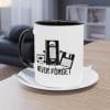 Never Forget Tasse - Retro Diskette/VHS/Kassette Keramik Tasse