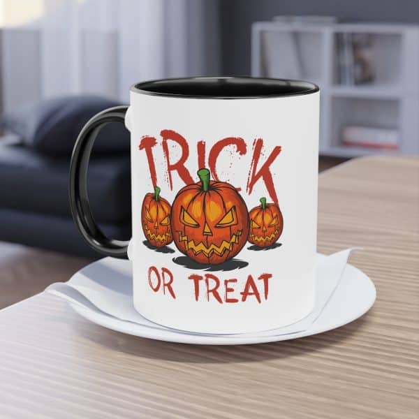 Trick or Treat Tasse - Gruselige Halloween Keramik Tasse