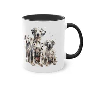 Dalmatiner Familie Tasse - Schöne Hunde Keramik Tasse