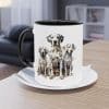 Dalmatiner Familie Tasse - Schöne Hunde Keramik Tasse