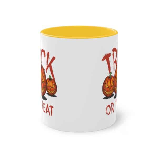 Trick or Treat Tasse - Gruselige Halloween Keramik Tasse