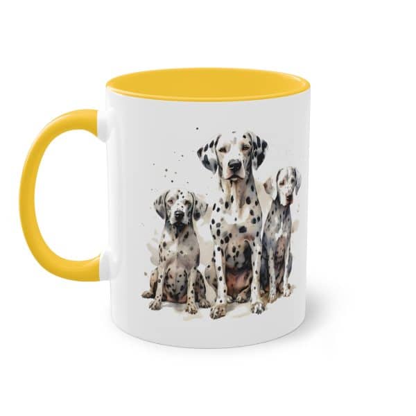 Dalmatiner Familie Tasse - Schöne Hunde Keramik Tasse