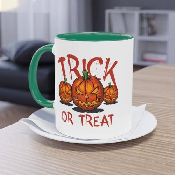 Trick or Treat Tasse - Gruselige Halloween Keramik Tasse