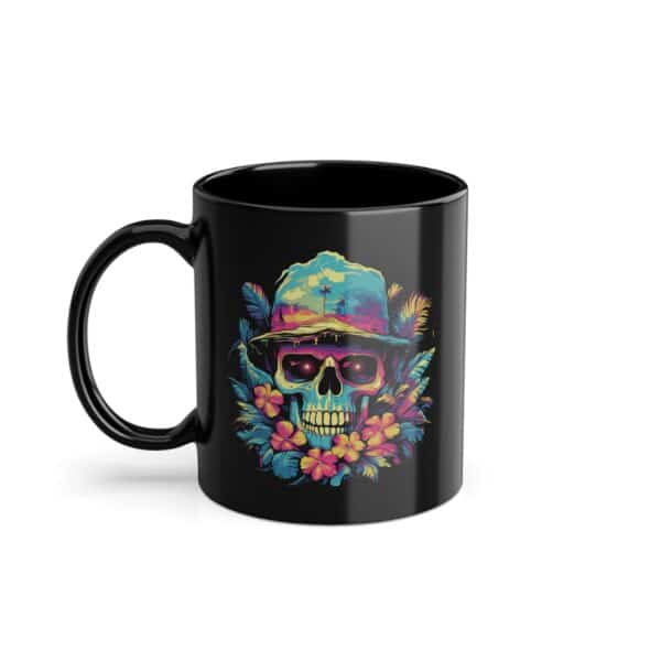 Sommer-Halloween Totenkopf Tasse - Coole Keramik Tasse für Gruselfans