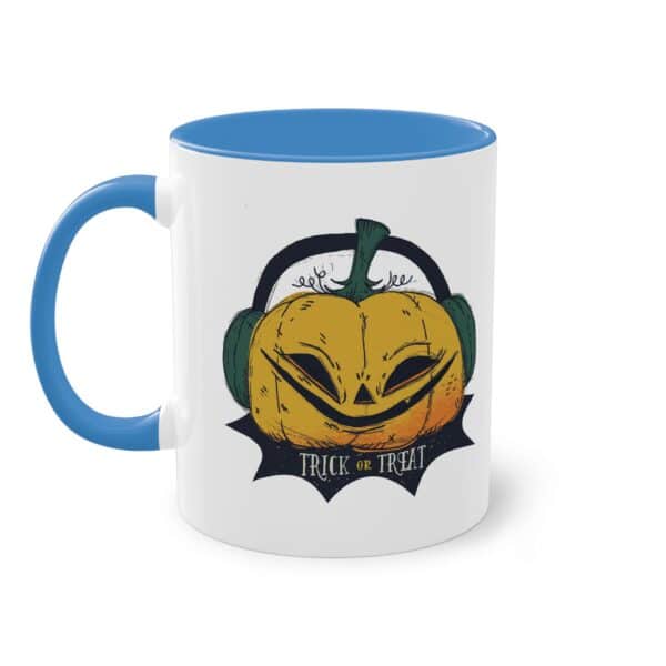 Trick or Treat Kürbis Tasse - Coole Halloween Keramik Tasse