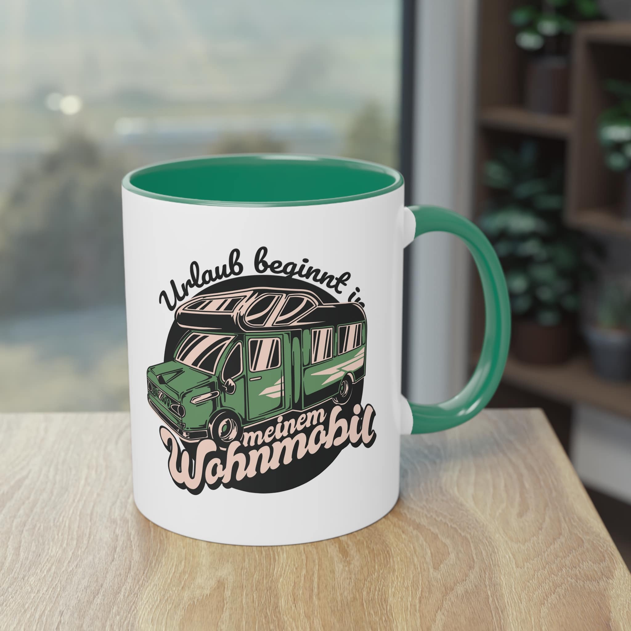 Camping Wohnmobil Tasse - "Urlaub beginnt in meinem Wohnmobil"