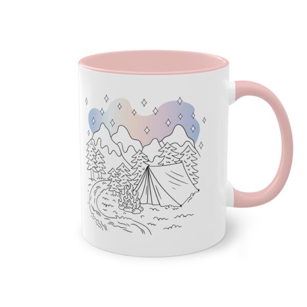 Aurora Camping Tasse - Magisches Camping Design unter Polarlichtern