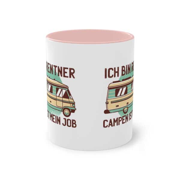 Camping Rentner Tasse - "Ich bin Rentner - Campen ist mein Job"