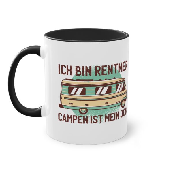 Camping Rentner Tasse - "Ich bin Rentner - Campen ist mein Job"