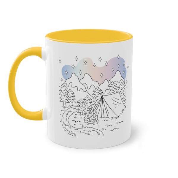 Aurora Camping Tasse - Magisches Camping Design unter Polarlichtern