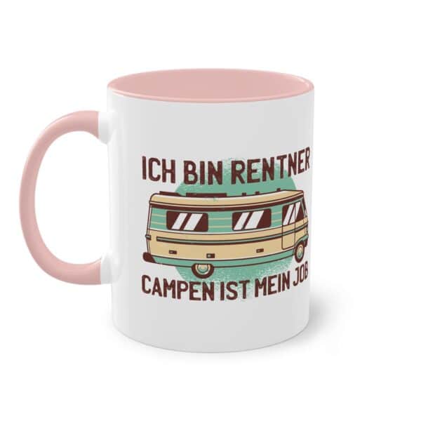 Camping Rentner Tasse - "Ich bin Rentner - Campen ist mein Job"