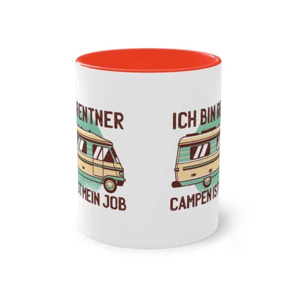 Camping Rentner Tasse - "Ich bin Rentner - Campen ist mein Job"