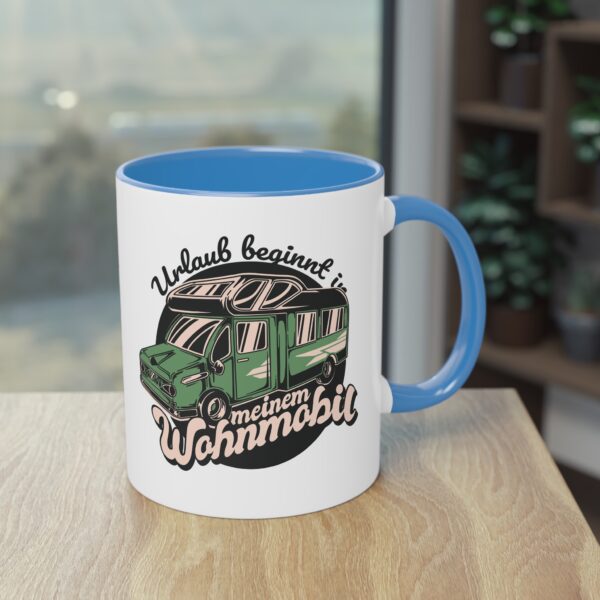 Camping Wohnmobil Tasse - "Urlaub beginnt in meinem Wohnmobil"