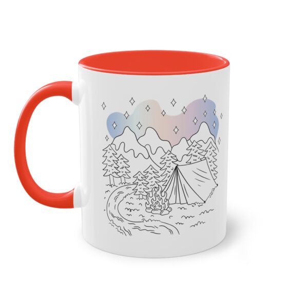 Aurora Camping Tasse - Magisches Camping Design unter Polarlichtern