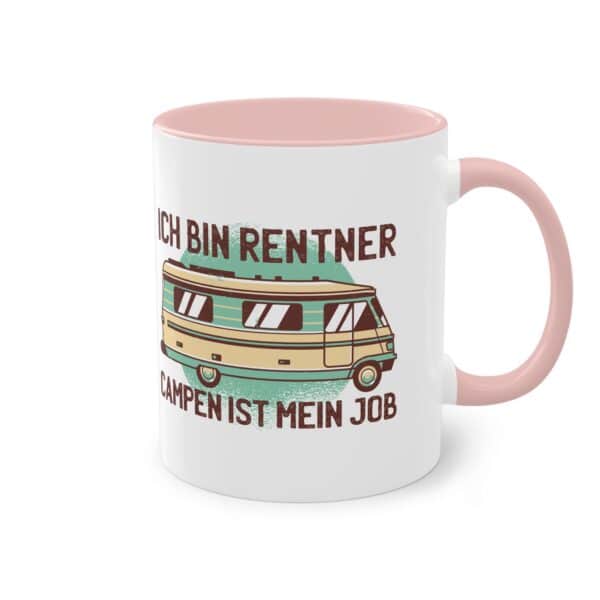 Camping Rentner Tasse - "Ich bin Rentner - Campen ist mein Job"