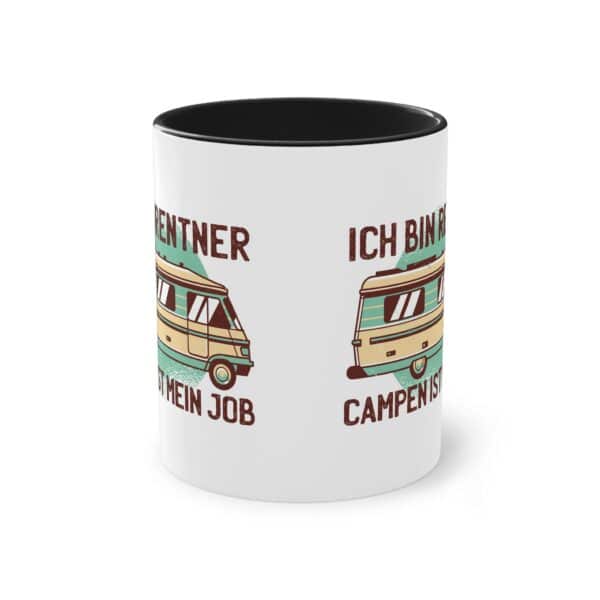 Camping Rentner Tasse - "Ich bin Rentner - Campen ist mein Job"