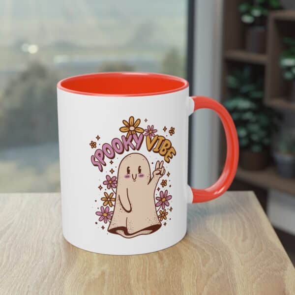 Spooky Vibe Tasse – Süßes Geister-Design für die perfekte Herbststimmung