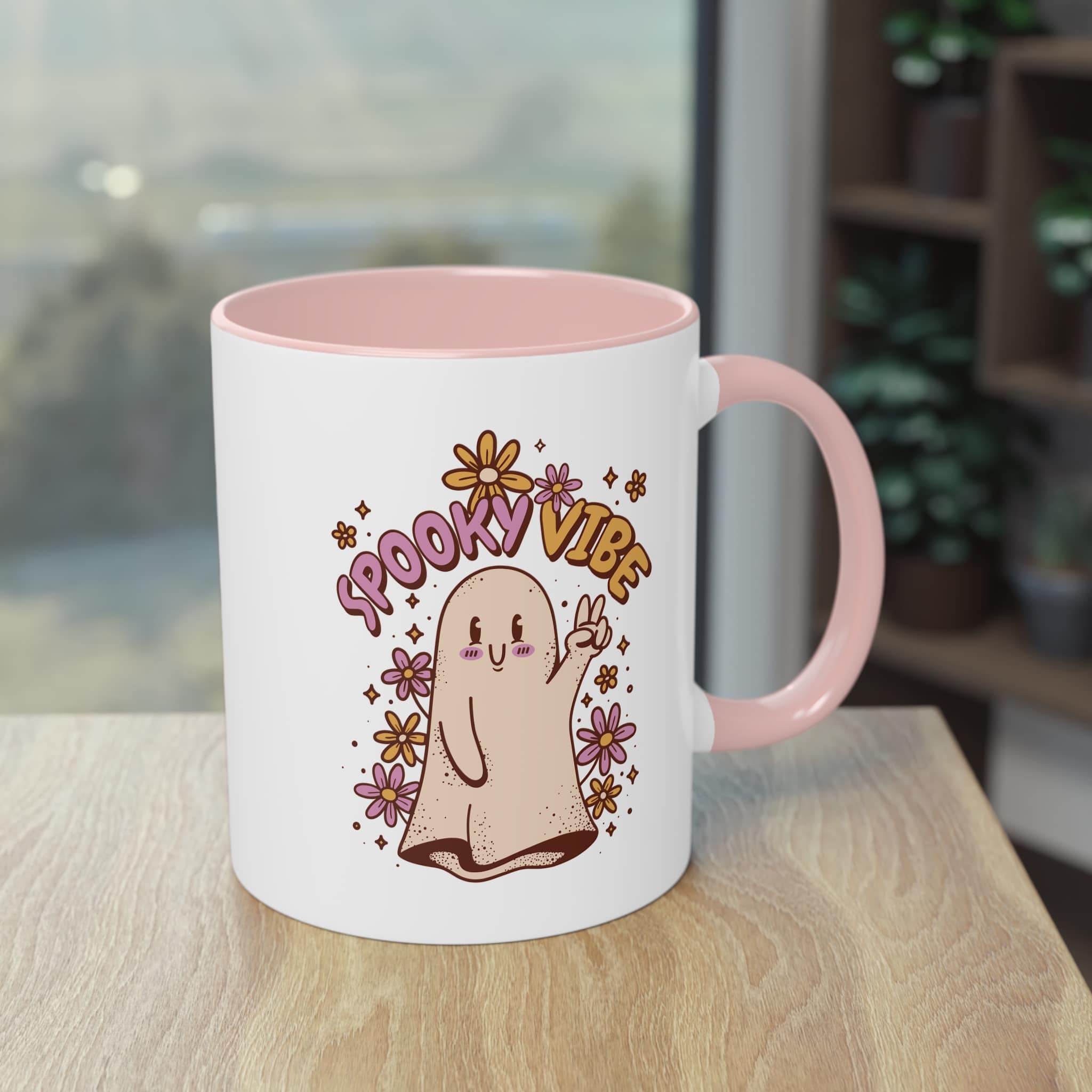 Spooky Vibe Tasse – Süßes Geister-Design für die perfekte Herbststimmung