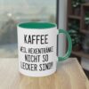 Kaffee, weil Hexentränke nicht so lecker sind - Halloween Spruch Tasse