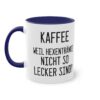 Kaffee, weil Hexentränke nicht so lecker sind - Halloween Spruch Tasse