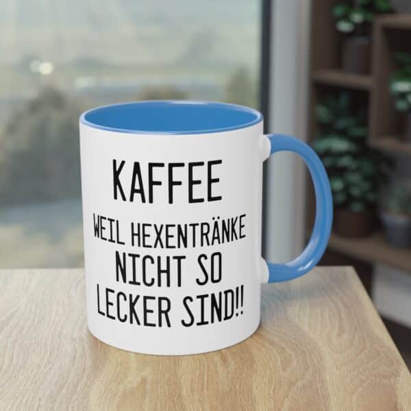 Kaffee, weil Hexentränke nicht so lecker sind - Halloween Spruch Tasse