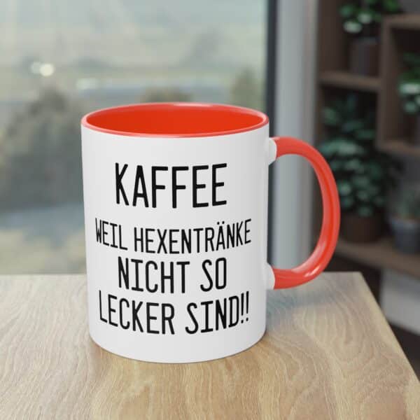 Kaffee, weil Hexentränke nicht so lecker sind - Halloween Spruch Tasse