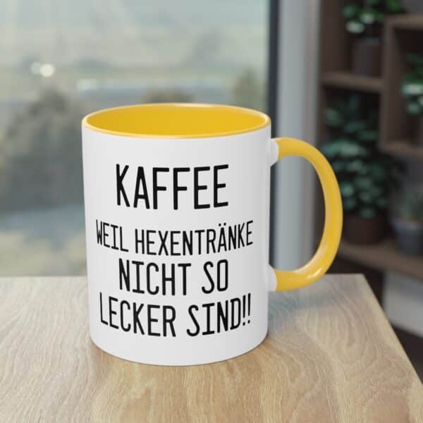 Kaffee, weil Hexentränke nicht so lecker sind - Halloween Spruch Tasse