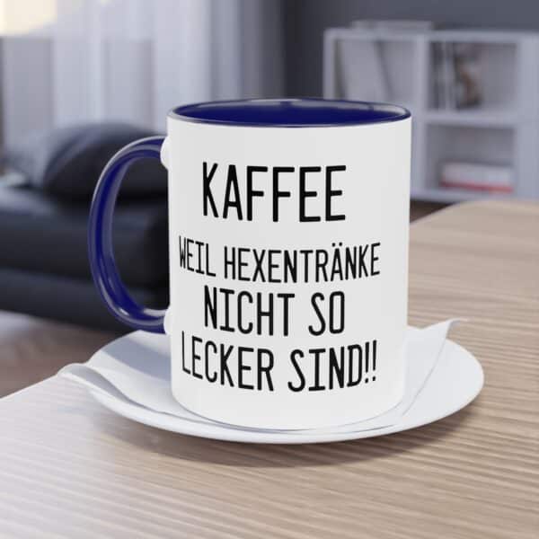 Kaffee, weil Hexentränke nicht so lecker sind - Halloween Spruch Tasse