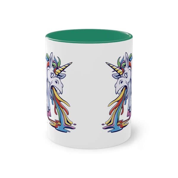 Kotzendes Einhorn Tasse - Lustiges und buntes Design für gute Laune