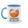 "Erkenne die Zeichen" Katzen Tasse - sarkastisch lustiger Spruch für Katzenfans