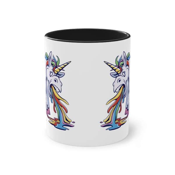 Kotzendes Einhorn Tasse - Lustiges und buntes Design für gute Laune