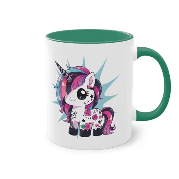 Tattoo Einhorn Tasse - Freches Design für Einhorn- und Tattoo-Fans