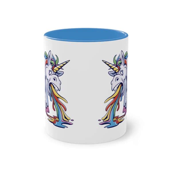 Kotzendes Einhorn Tasse - Lustiges und buntes Design für gute Laune