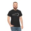 Freitag Evolution - Schwarzes T-Shirt mit witzigem Wochen-Motiv