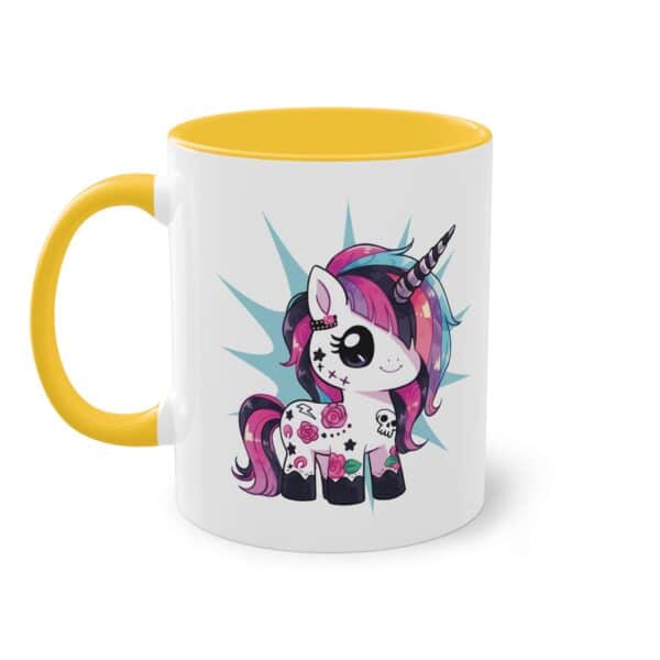 Tattoo Einhorn Tasse - Freches Design für Einhorn- und Tattoo-Fans