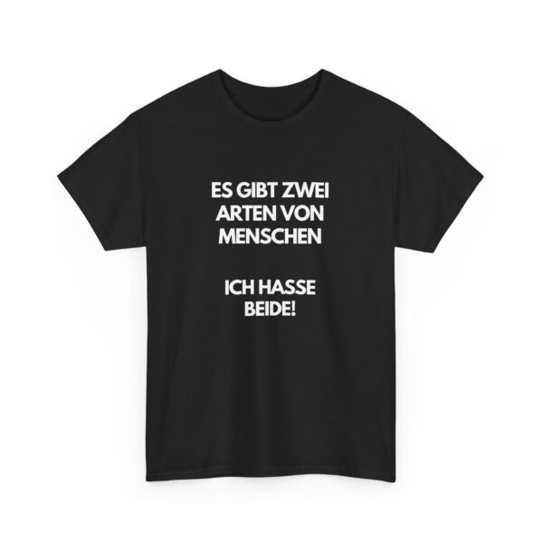 Zwei Arten von Menschen – Lustiges schwarzes T-Shirt